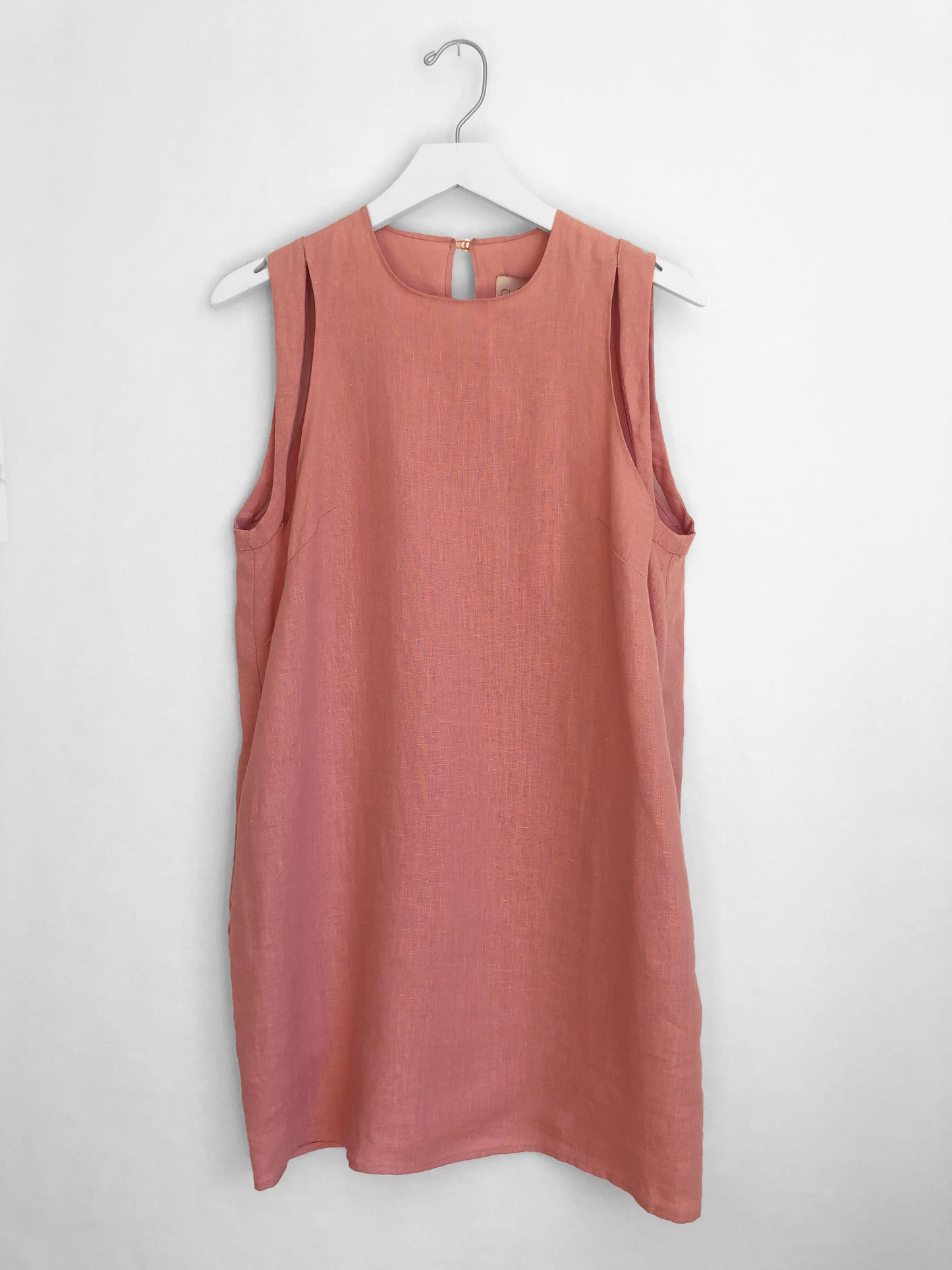Cutout Linen Dress